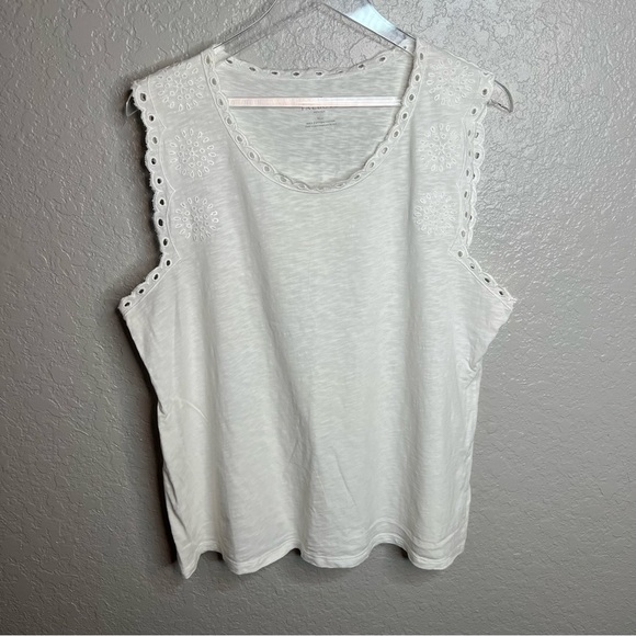 Talbots White Tank Top - Picture 2 of 7